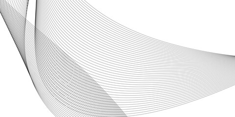 Abstract modern black wavy lines pattern design element. Suitable for banner, cover, poster simple