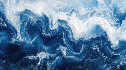 Obraz premium wavy White and Blue Colors Background