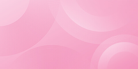 Abstract pink curve background, pink beauty dynamic wallpaper with circle shapes simple art modern