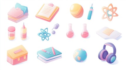 Cute High-Resolution Scientific Illustrations