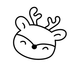 Cute Reindeer Head
