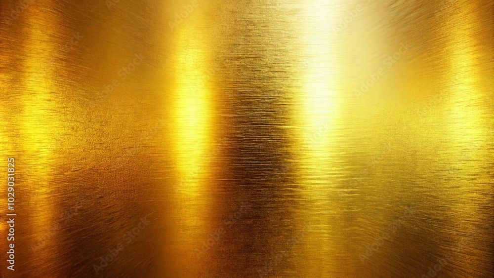 Poster metallic gold gradient plate with foil texture and shiny pattern for vectors
