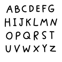 An illustration set of letters