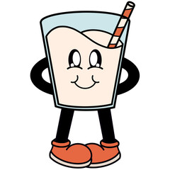 Christmas decorations retro cartoon 