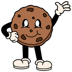 Cookie retro cartoon and Christmas 
