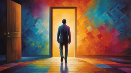 Walking Through an Abstract Doorway of Possibilities