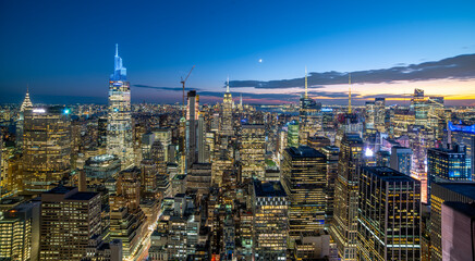 View of New York City skyline at night © Gabriele Maltinti
