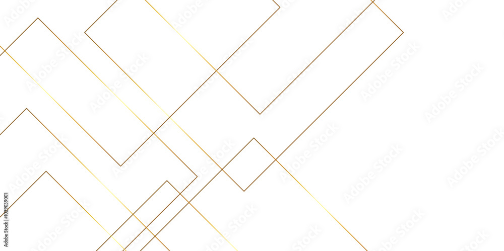Poster mondrian style of diagonal square pattern vector. design geometric tile gold on black background. mo