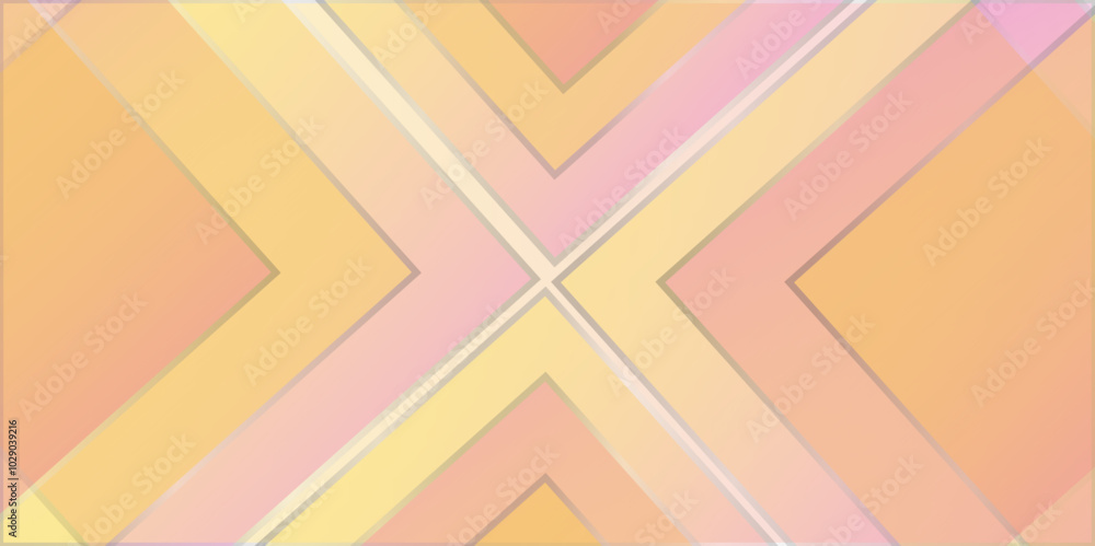 Poster minimalistic geometric yellow abstract background. abstract background with transparent rhombus geom