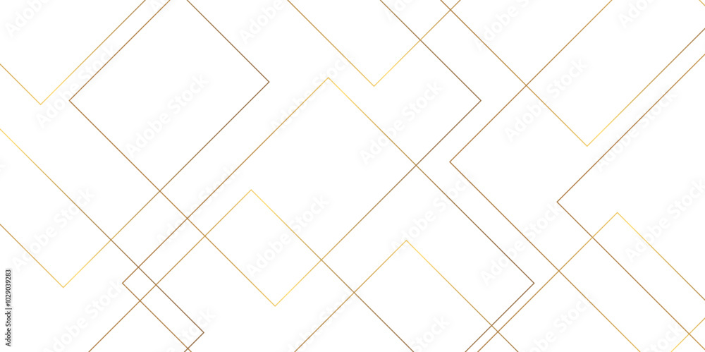 Poster mondrian style of diagonal square pattern vector. design geometric tile gold on black background. mo
