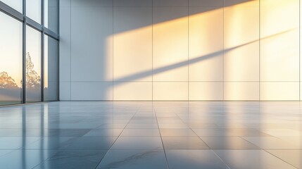 Obraz premium Modern space with natural light and reflections