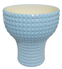 Textured Finish: The vase's surface is adorned with a textured finish, adding depth and visual interest to its design.