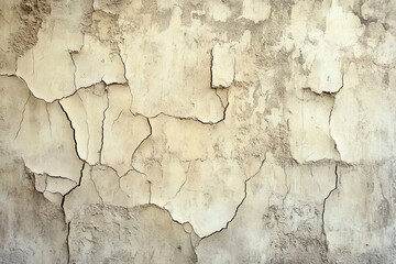 Obraz premium distressed cracked stucco texture, plaster wall, background with copy space