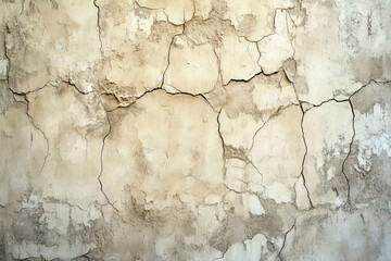 Obraz premium distressed cracked stucco texture, plaster wall, background with copy space