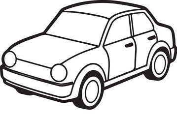 Car vector icon  silhouette illustration