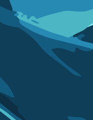 abstract background with untidy waves Illustration