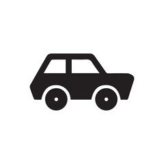 Car icon, car logo vector illustration on white background.