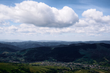 Beautiful mountains landscape. Carpathians, Ukraine.