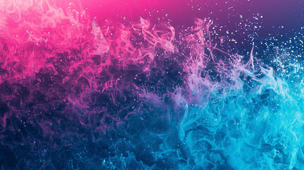 Obraz premium A trippy gradient of bright cyan and magenta with a textured, noise-like effect.