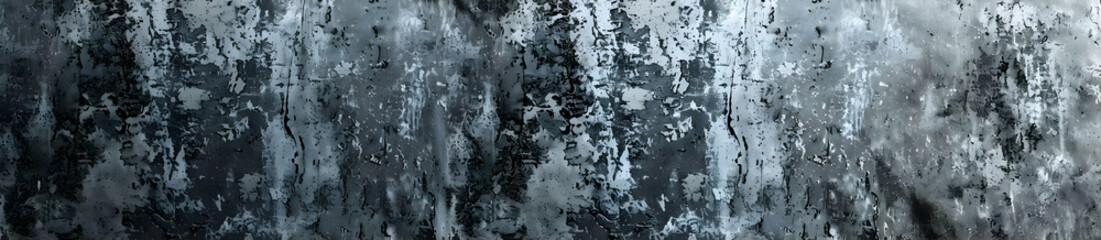 Obraz premium Abstract gray grunge texture background, monochrome, panoramic