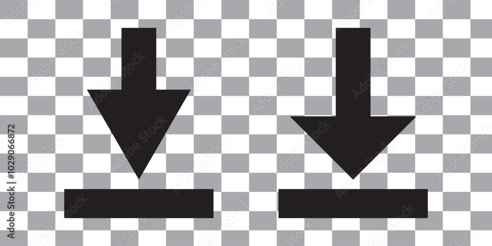 Aufkleber download and upload icon buttons set. white download or upload icon. files download and upload icons