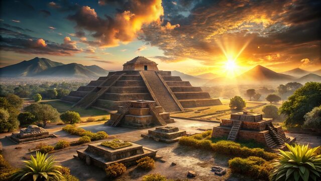 Mystical Tolteca Legacy: Ancient Wisdom and Nature's Harmony in Conceptual Photography