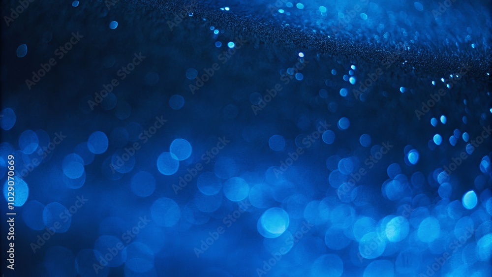 Poster deep blue and black gradient background illuminated by soft light.