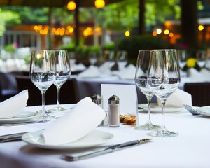 Fototapeta premium Elegant Minimalist Dining Scene with Clean Aesthetics