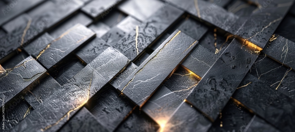 Poster elegant new year's background with abstract geometric patterns in silver and gold