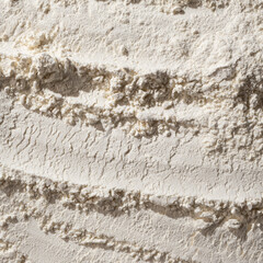 Abstract Cooking Background, Wheat Flour Texture Top View.