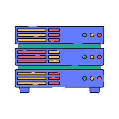 Obraz premium Database Server Icon Illustration