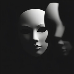 White Mask In Darkness