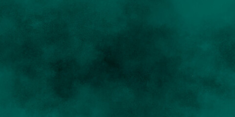 Green background with elegant vintage texture. Smoke in the dark. Abstract watercolor background with splashes. abstract cloud and vapor texture background. Teal color powder explosion .