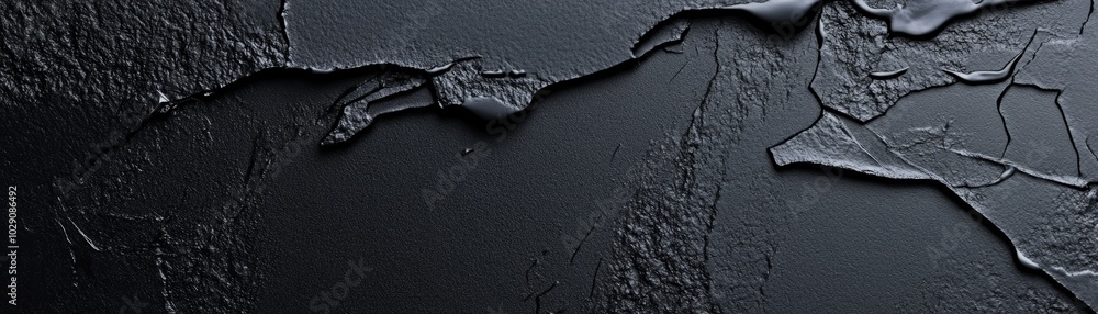 Poster textured black surface with abstract patterns