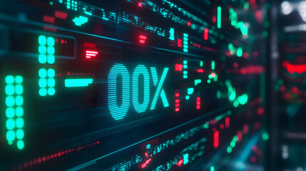 Digital Display with a Percentage Increase