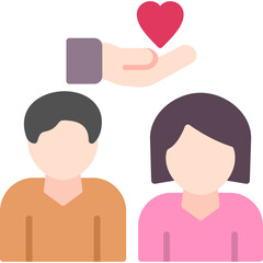 Obraz premium Caregiving icon