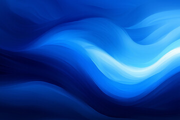 Naklejka premium Serene Blue Abstract Waves 