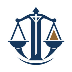 Education Law Balance And Attorney Monogram Logo Design. Law Firm And Office Vector design