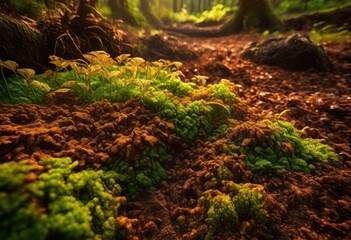 close view unique soil textures patterns highlighting intricate details visual diversity found surface composition, ground, earth, nature, organic, rich