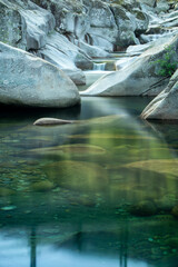 View of Los Pilones in the Garganta de Los Infiernos in the Garganta de Los Infiernos Nature...