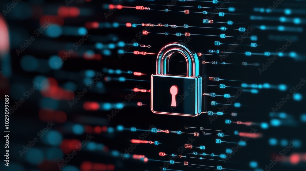 Poster exploring the importance of cybersecurity in the digital age