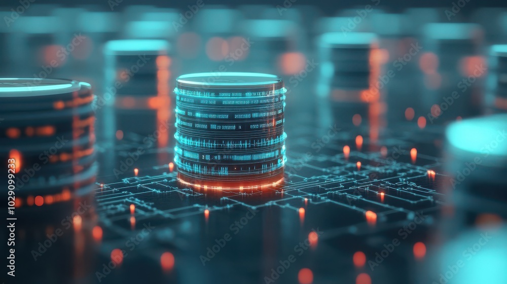 Poster exploring data management through innovative technology and storage solutions