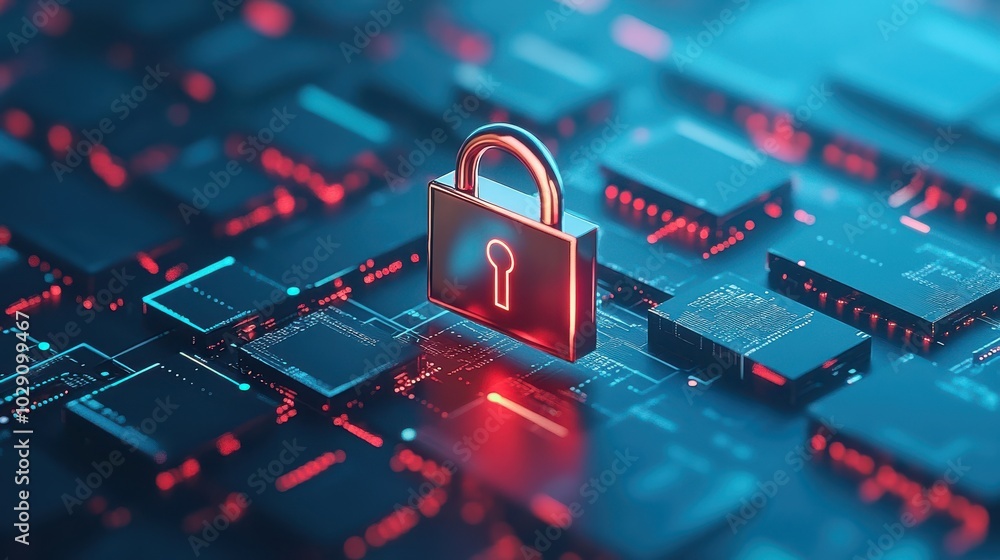 Poster Secure digital future with advanced technology