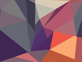 Obraz premium Bright geometric forms in 3D with bold colors in an abstract layout background