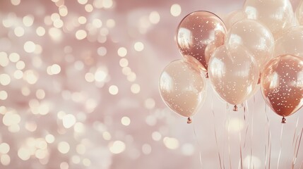 Vibrant party balloons , festive backdrop for celebrations and special occasions