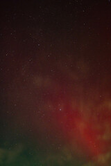 Aurora borealis in Hamburg, Germany. Northern lights