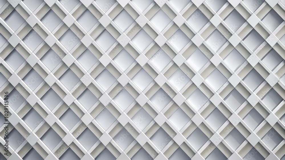 Aufkleber abstract background showcasing a layered square pattern in shades of white and light grey with cast 