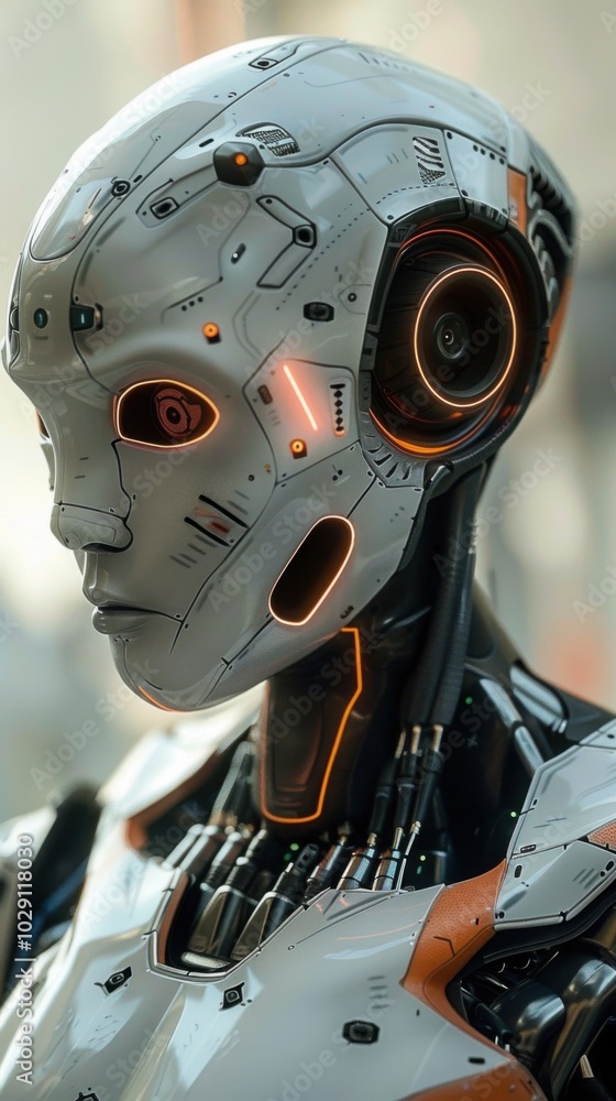 Poster automated robotics workshop, 4k hyperrealistic photo