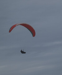 Beautiful close-up of a paraglider