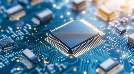 Obraz premium One chip can achieve bidirectional transmission of dialogue translation,